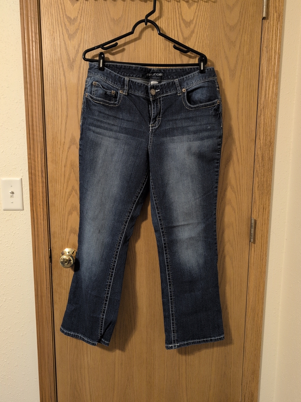 Maurices Dark Blue Boot Cut Jeans